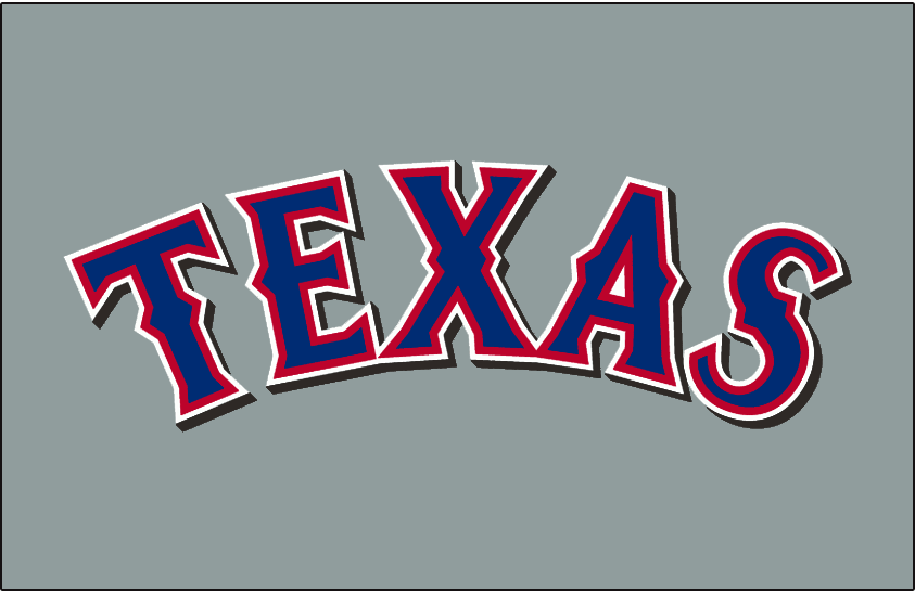 Texas Rangers 2001-2013 Jersey Logo iron on transfers for clothing